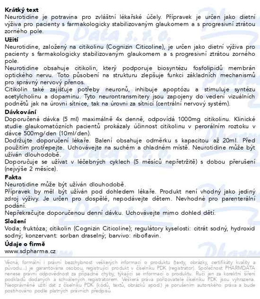 Příbalový leták - Neurotidine por.sol.1x250ml