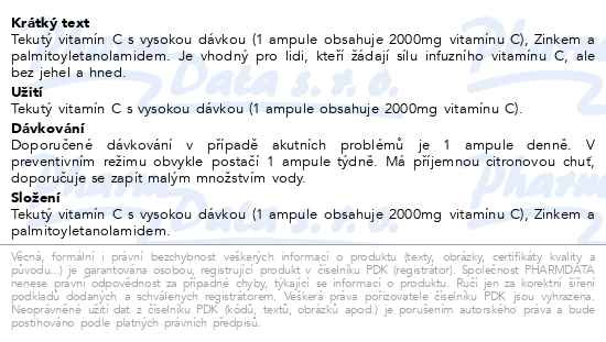 Příbalový leták - Zlaté Céčko protect 2000 amp.5x25ml