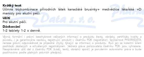 Příbalový leták - Labe Pharm UroLab AKUT tbl.10+10
