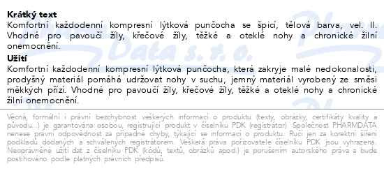 Příbalový leták - JOBST Opaque II.KT punč.lýtk.+špice vel.II tělové