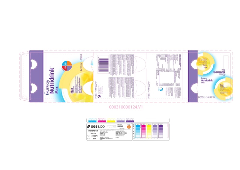 Příbalový leták (SUKL) - Nutridrink Max s př. vanilkovou por.sol.4x300ml