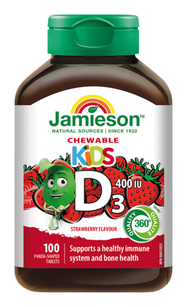 Jamieson_Vit_D3_KIDS_400IU_100tbl_jahoda_360Q_064642058690