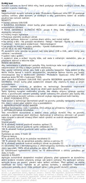 Příbalový leták - BIODERMA Photoderm Opalovací mlha bez roztírání SPF 30 150 ml