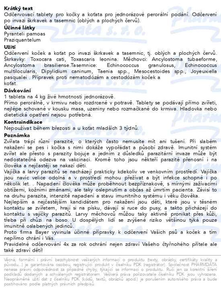 Příbalový leták - Drontal kočky a.u.v.tbl.2
