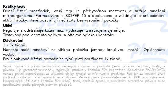 Příbalový leták - BIRETIX Cleanser 200ml