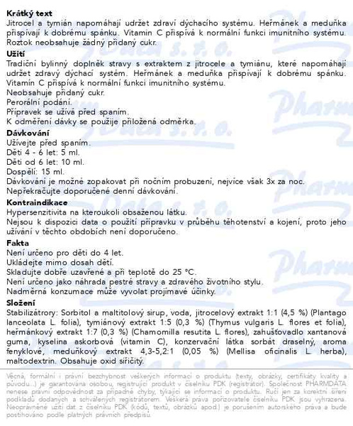 Příbalový leták - Mucoplant Jitrocelový roztok Na dobrou noc 100ml