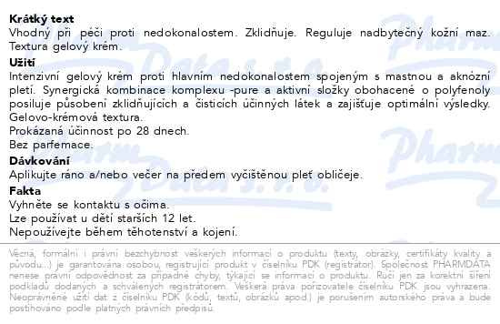 Příbalový leták - ISISPHARMA Teen Derm a pure 30ml