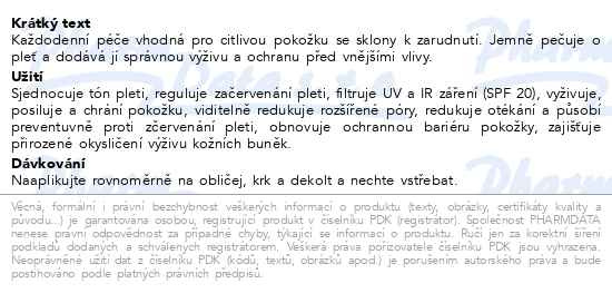 Příbalový leták - DERMEDIC Redness napravující denní krém UV+IR SPF 20 40ml
