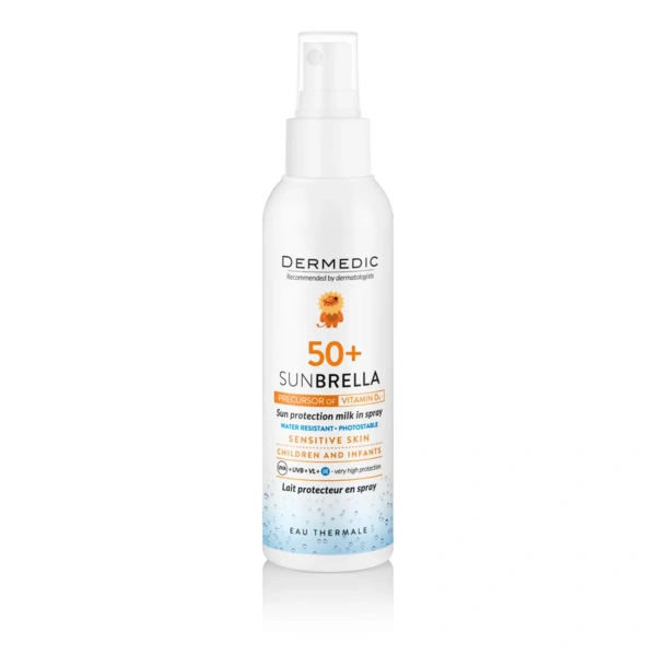DERMEDIC SUNBRELLA BABY SPF 50+ mleczko ochronne w sprayu, 150 ml