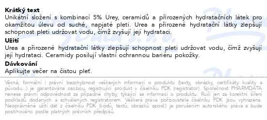 Příbalový leták - Eucerin UreaRepair noční krém na obličej 50ml