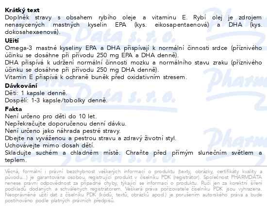 Příbalový leták - Anixi omega 3 + Vitamin E cps.180
