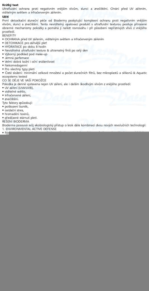 Příbalový leták - BIODERMA Photoderm Xdefense fluid netónovaný SPF50+ 40ml