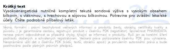 Příbalový leták - Nutrison Plantbas. 2 kcal HP M.F. por.sol.12x500ml