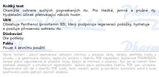 Příbalový leták - Bepanthen Derma krém na rty 7.5ml