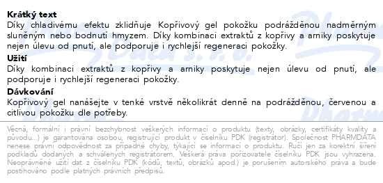 Příbalový leták - WELEDA Kopřivový gel 25g