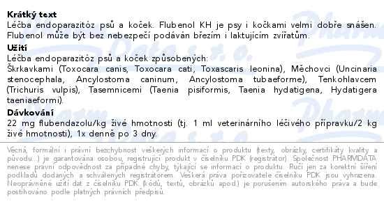 Příbalový leták - Flubenol KH 44mg/ml perorální pasta 7.5ml
