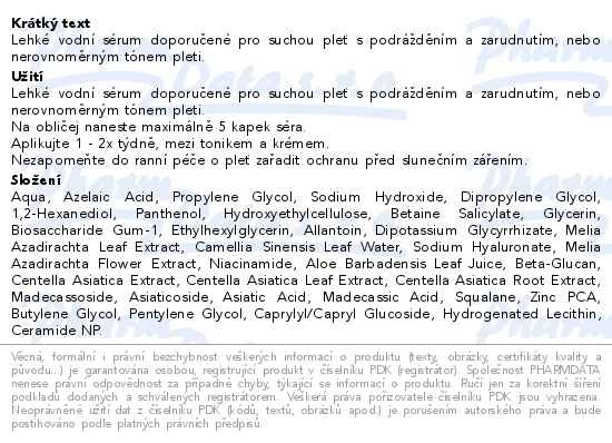 Příbalový leták - Anua sérum s kyselinou azelaovou a kyselinou hyaluronovou 30ml