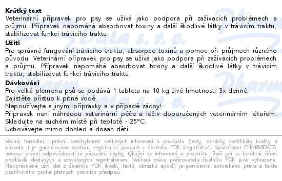 Příbalový leták - Stomach Support&Diarrhea Stop tbl.30