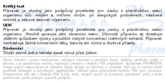 Příbalový leták - Jančovy tablety AL tbl.100