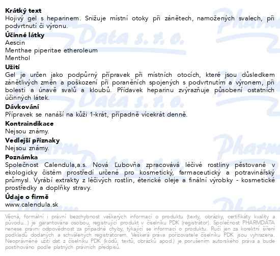 Příbalový leták - Yven H gel 50g