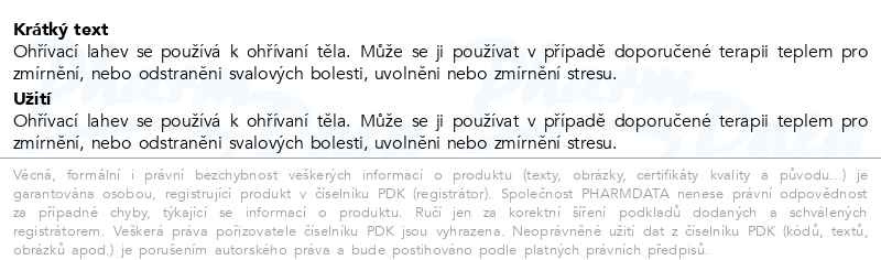 Příbalový leták - SimplyMed gumový termofor 2L