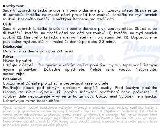 Příbalový leták - CANPOL BABIES Sada zubních kartáčků 0+měs.3ks