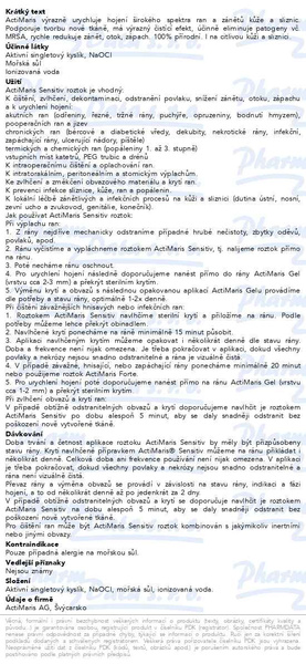 Příbalový leták - ActiMaris Sensitiv roztok na rány 1000 ml