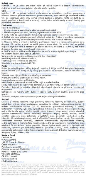 Příbalový leták - Nutrilon 1 AR 800g