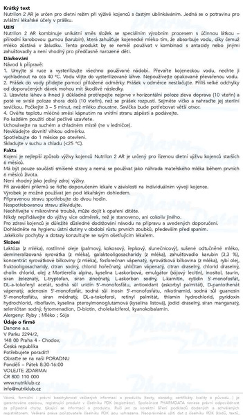 Příbalový leták - Nutrilon 2 A.R. ProExpert 800g