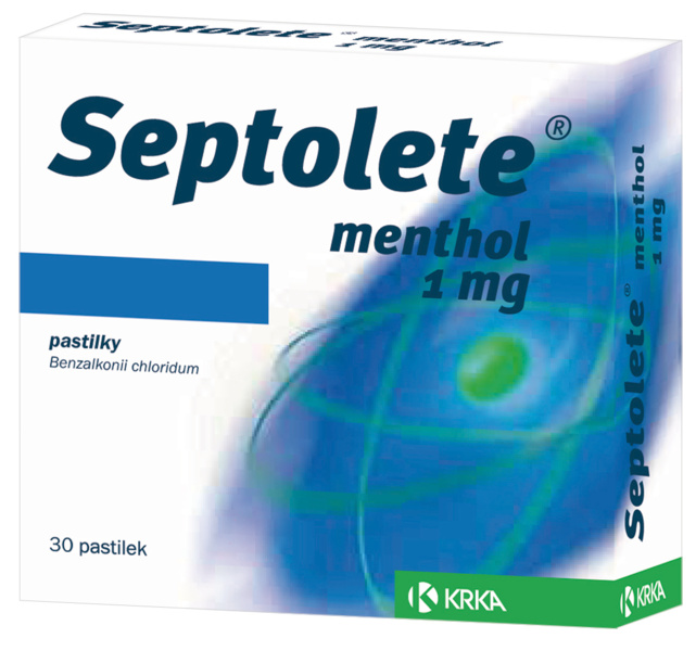Septolete menthol - 1 mg - 30 pastilek