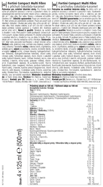 Příbalový leták (SUKL) - Fortini Compact MF s př.čok.-kar. por.sol.4x125ml