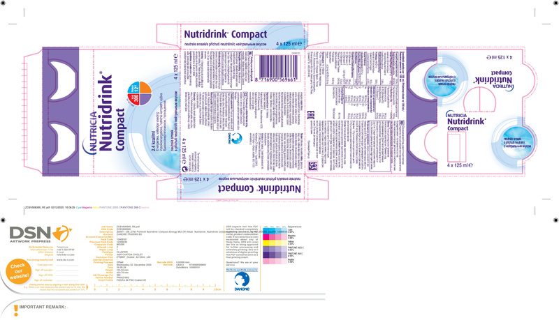 Příbalový leták (SUKL) - Nutridrink Compact s neutrální příchutí 4x125 ml