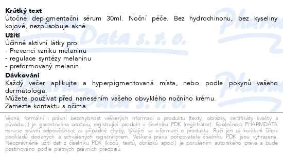 Příbalový leták - ISISPHARMA NeoTone sérum 30ml