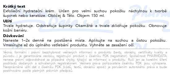 Příbalový leták - ISISPHARMA Urelia 10 tělový krém 150ml