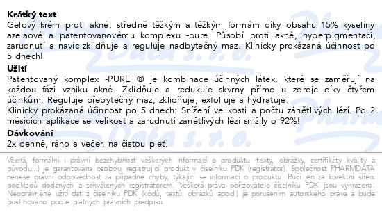 Příbalový leták - ISISPHARMA Teen Derm AZ péče proti akné 30ml