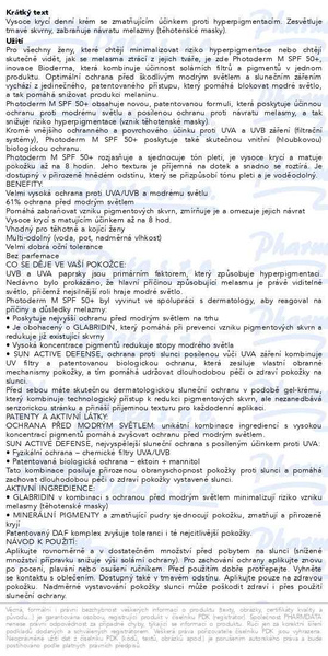 Příbalový leták - BIODERMA Photoderm M SPF50+ světlý 40ml