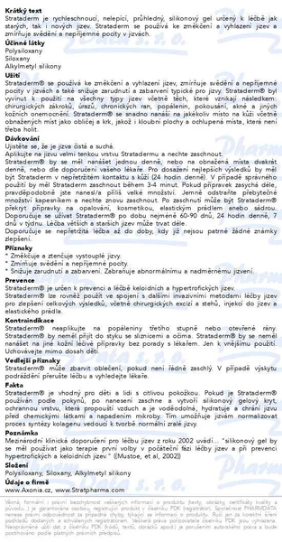 Příbalový leták - Strataderm gel 5g