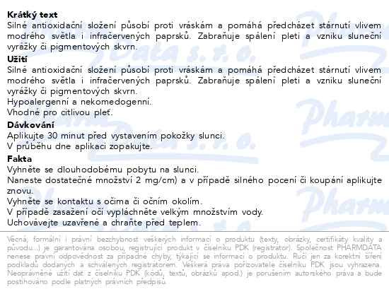 Příbalový leták - RILASTIL SUN Age Repair fotoprotektivní anti-age krém SPF 50+ 50ml