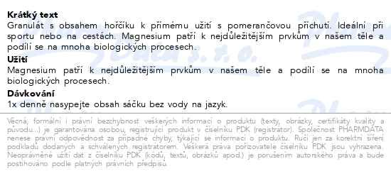 Příbalový leták - Additiva Magnesium 375mg granulát pomeranč 20x1.3g