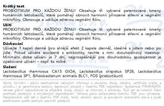 Příbalový leták - GYNIMUN dual cps.60