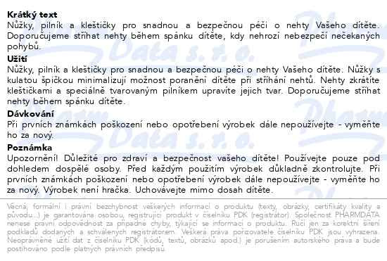 Příbalový leták - CANPOL BABIES Dětská manikúra