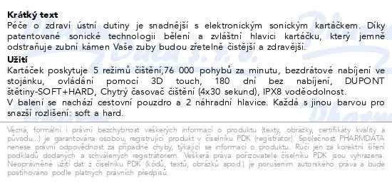 Příbalový leták - SimplyMed Sonický zubní kartáček DT1013B zlatý