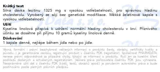 Příbalový leták - GS MegaLecitin 130 kapslí