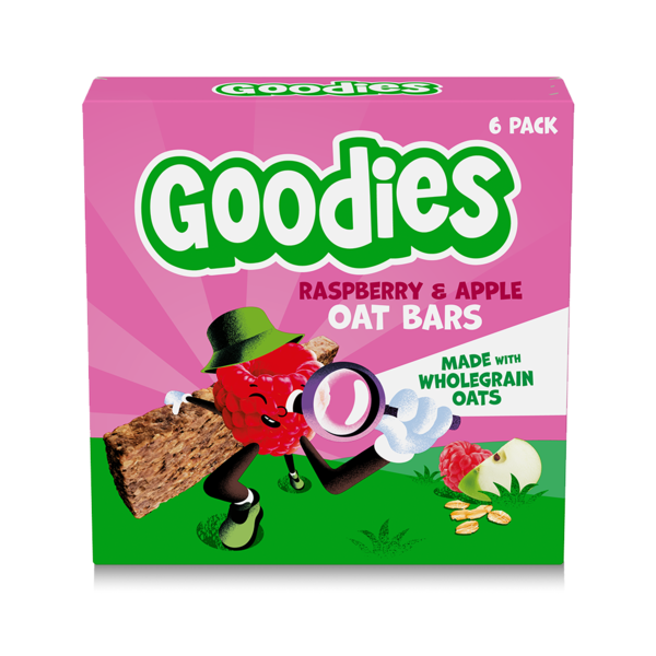 Goodies Raspberry & Apple Oat Bars 6 Pack