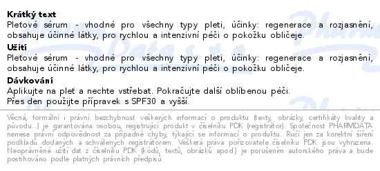 Příbalový leták - Beauty of Joseon rozjasňující pleťové sérum 30ml