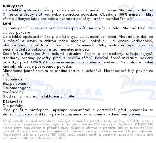 Příbalový leták - HELIOCARE 360° Pediatric Atopic spray SPF50 250ml