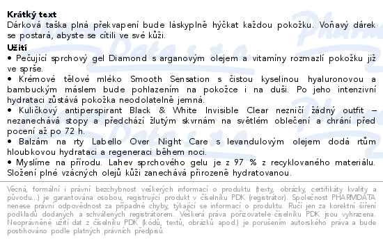 Příbalový leták - Nivea Smooth Care Dárková sada