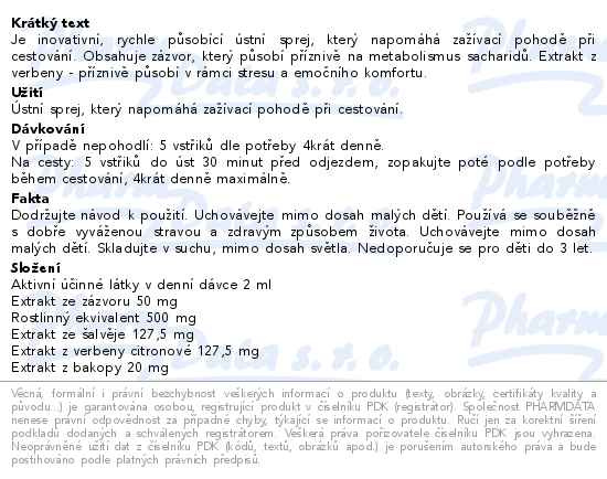 Příbalový leták - VAGALINE ústní sprej 25ml