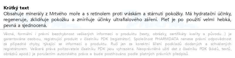 Příbalový leták - KESEM Denní pleťový krém IZRAELSKÝ ZÁZRAK 50 ml