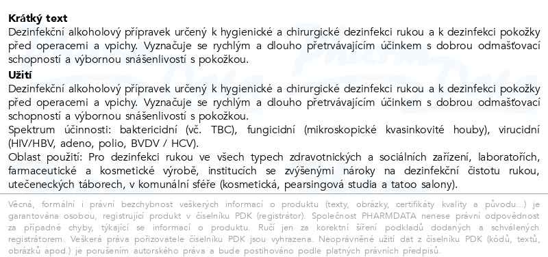 Příbalový leták - Septoderm 500ml